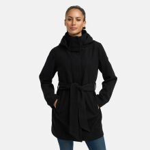 Marikoo Katalinaa Damen Mantel Schwarz-Größe 3XL - Gr. 46