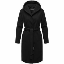 Marikoo Kailii Damen Mantel Schwarz-Größe XXXL - Gr. 46