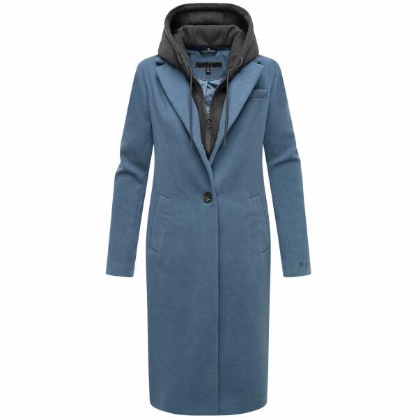 Navahoo Kekstraum Damen Winter Mantel Dusty Blue-Größe XS - Gr. 34
