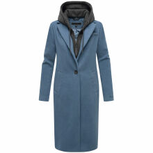 Navahoo Kekstraum Damen Winter Mantel Dusty Blue-Größe XS - Gr. 34