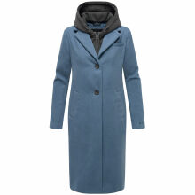 Navahoo Kekstraum Damen Winter Mantel Dusty Blue-Größe XS - Gr. 34
