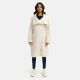 Navahoo Samtrose Damen Mantel mit Stehkragen  Offwhite-Größe XS - Gr. 34