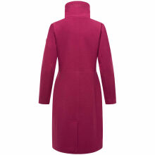 Navahoo Samtrose Damen Mantel mit Stehkragen  Berry Wine-Größe XS - Gr. 34