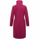 Navahoo Samtrose Damen Mantel mit Stehkragen  Berry Wine-Größe XS - Gr. 34
