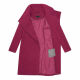 Navahoo Samtrose Damen Mantel mit Stehkragen  Berry Wine-Größe XS - Gr. 34