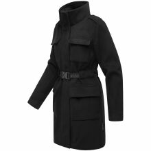 Marikoo Tanokoo Damen Winter Mantel Schwarz-Größe XS - Gr. 34