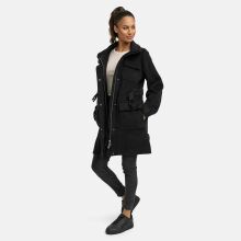 Marikoo Tanokoo Damen Winter Mantel Schwarz-Größe S - Gr. 36