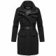 Marikoo Tanokoo Damen Winter Mantel Schwarz-Größe L - Gr. 40