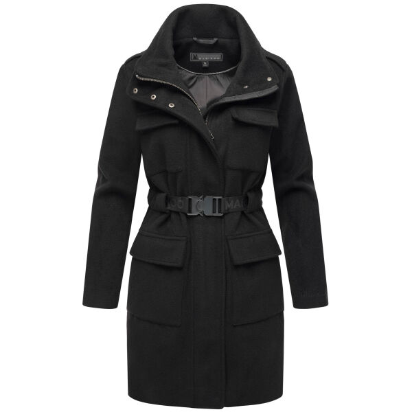 Marikoo Tanokoo Damen Winter Mantel Schwarz-Größe XL - Gr. 42