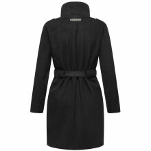 Marikoo Tanokoo Damen Winter Mantel Schwarz-Größe XXL - Gr. 44