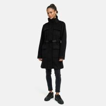 Marikoo Tanokoo Damen Winter Mantel Schwarz-Größe XXL - Gr. 44