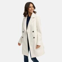 Navahoo Frostjuwel Damen Mantel Offwhite-Größe XS - Gr. 34