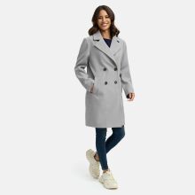 Navahoo Frostjuwel Damen Mantel Grey-Größe XS - Gr. 34
