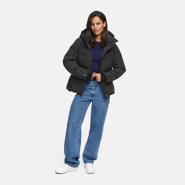 Marikoo Aleyna Damen Winterjacke  Schwarz Größe XXL - Gr. 44
