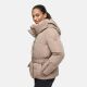 Marikoo Aleyna Damen Winterjacke  Taupe Grey Größe S - Gr. 36