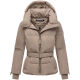 Marikoo Aleyna Damen Winterjacke  Taupe Grey Größe S - Gr. 36
