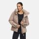 Marikoo Aleyna Damen Winterjacke  Taupe Grey Größe M - Gr. 38