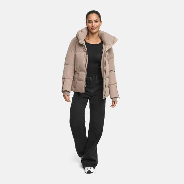 Marikoo Aleyna Damen Winterjacke  Taupe Grey Größe XL - Gr. 42