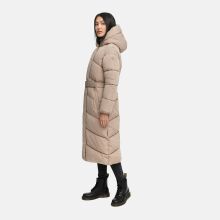 Navahoo Eisblick Damen Winter Steppmantel  Taupe Grey-Größe S - Gr. 36