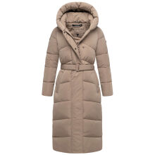 Navahoo Eisblick Damen Winter Steppmantel  Taupe Grey-Größe S - Gr. 36