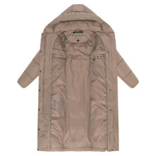 Navahoo Eisblick Damen Winter Steppmantel  Taupe Grey-Größe S - Gr. 36