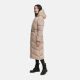 Navahoo Eisblick Damen Winter Steppmantel  Taupe Grey-Größe S - Gr. 36