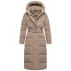 Navahoo Eisblick Damen Winter Steppmantel  Taupe Grey-Größe S - Gr. 36