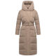 Navahoo Eisblick Damen Winter Steppmantel  Taupe Grey-Größe S - Gr. 36