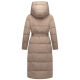 Navahoo Eisblick Damen Winter Steppmantel  Taupe Grey-Größe S - Gr. 36
