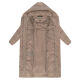 Navahoo Eisblick Damen Winter Steppmantel  Taupe Grey-Größe S - Gr. 36