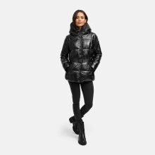 Navahoo Eisglanz Damen Winter Steppjacke  Schwarz Größe XS - Gr. 34