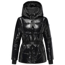 Navahoo Eisglanz Damen Winter Steppjacke  Schwarz Größe XS - Gr. 34