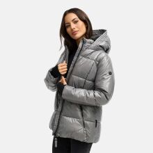 Navahoo Eisglanz Damen Winter Steppjacke  Grey Größe XS - Gr. 34