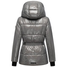 Navahoo Eisglanz Damen Winter Steppjacke  Grey Größe XS - Gr. 34