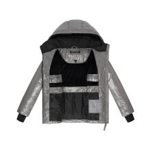 Navahoo Eisglanz Damen Winter Steppjacke  Grey Größe XS - Gr. 34