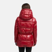 Navahoo Eisglanz Damen Winter Steppjacke  Dark Red Größe XS - Gr. 34