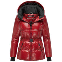Navahoo Eisglanz Damen Winter Steppjacke  Dark Red Größe XS - Gr. 34