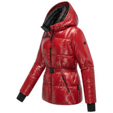 Navahoo Eisglanz Damen Winter Steppjacke  Dark Red Größe XS - Gr. 34