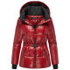 Navahoo Eisglanz Damen Winter Steppjacke  Dark Red Größe XS - Gr. 34