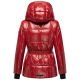 Navahoo Eisglanz Damen Winter Steppjacke  Dark Red Größe XS - Gr. 34