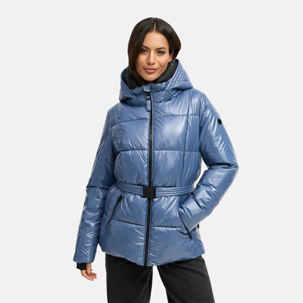 Navahoo Eisglanz Damen Winter Steppjacke  Dusty Blue Größe XS - Gr. 34