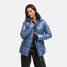 Navahoo Eisglanz Damen Winter Steppjacke  Dusty Blue Größe XS - Gr. 34