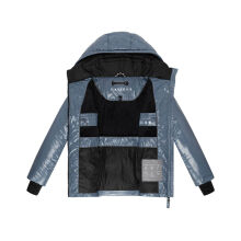 Navahoo Eisglanz Damen Winter Steppjacke  Dusty Blue Größe XS - Gr. 34