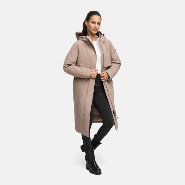 Navahoo Eismelodie Damen Winter Parka  Taupe Grey Größe S - Gr. 36