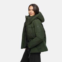 Navahoo Flüsterfee Damen Winter Jacke  Dark Olive-Größe S - Gr. 36