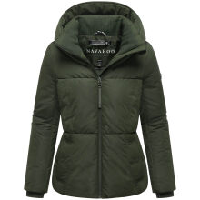 Navahoo Flüsterfee Damen Winter Jacke  Dark Olive-Größe S - Gr. 36