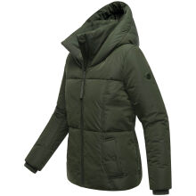 Navahoo Flüsterfee Damen Winter Jacke  Dark Olive-Größe S - Gr. 36