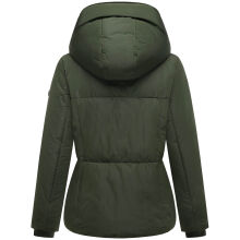 Navahoo Flüsterfee Damen Winter Jacke  Dark Olive-Größe S - Gr. 36