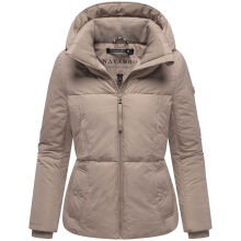 Navahoo Flüsterfee Damen Winter Jacke  Taupe Grey-Größe S - Gr. 36
