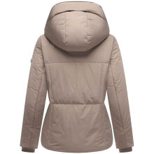 Navahoo Flüsterfee Damen Winter Jacke  Taupe Grey-Größe S - Gr. 36